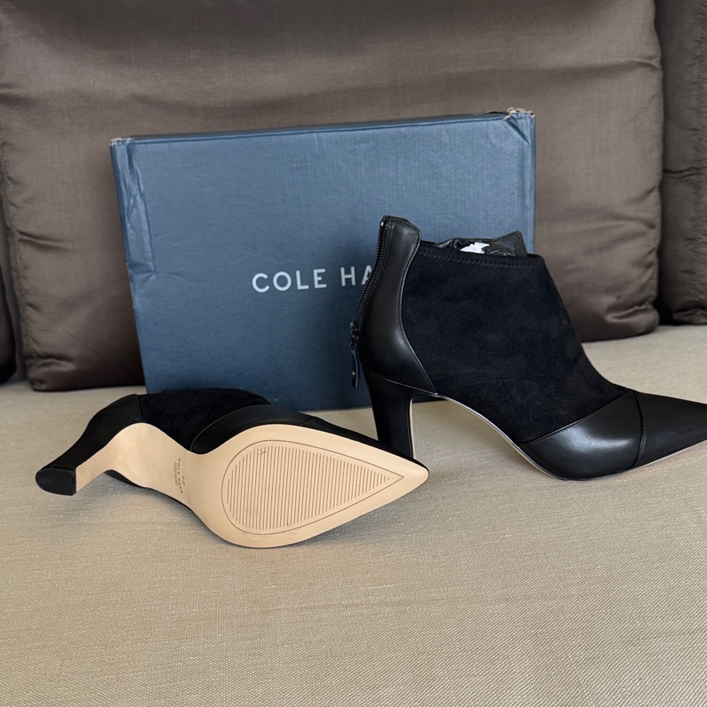 Cole Haan Women's Black Heeled Boots - Picture 5 of 12